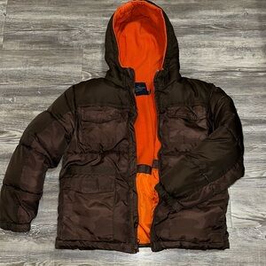 Faded Glory Orange Fleece Jacket